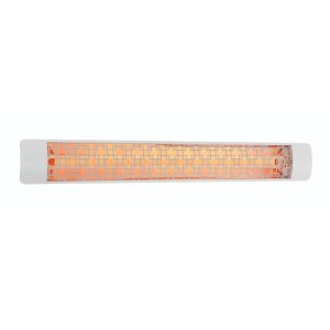 Eurofase Brix Series 61-Inch 6000 Watt Dual Element 277V Electric Infrared Patio Heater In White - EF60277W5