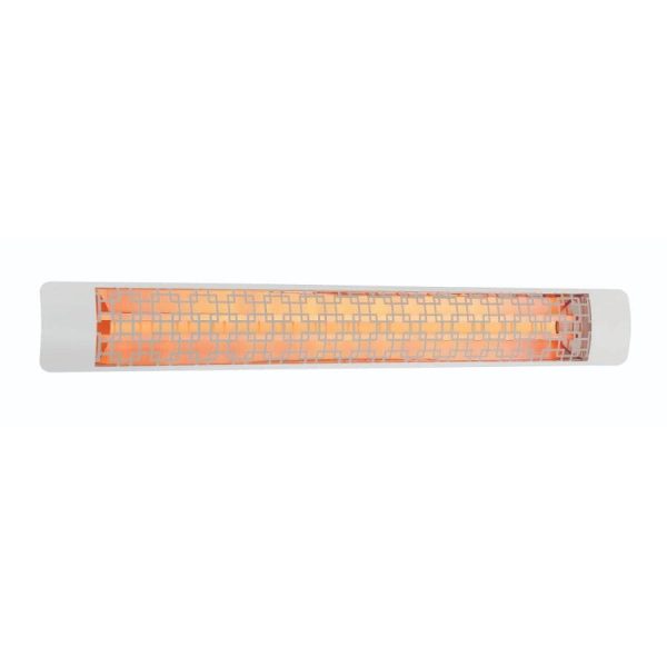 Eurofase Brix Series 61-Inch 6000 Watt Dual Element 277V Electric Infrared Patio Heater In White - EF60277W5
