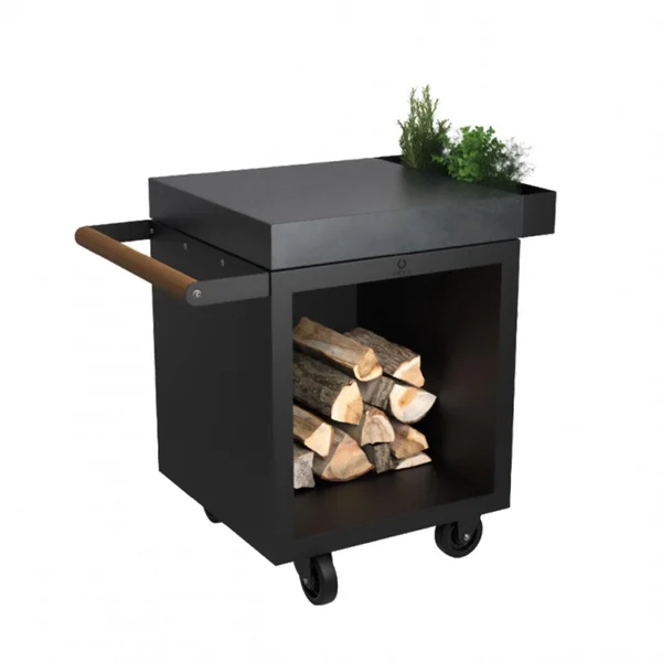 OFYR Mise en Place Black 65 PRO Dark Grey Ceramic 26 Inch Food Prep Station - MP-B-65-PRO-CD