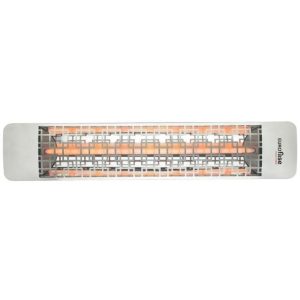 Eurofase Brix Series 39 Inch 2500 Watt Single Element Marine Grade 240V Electric Patio Heater in Stainless Steel - EF25240S5