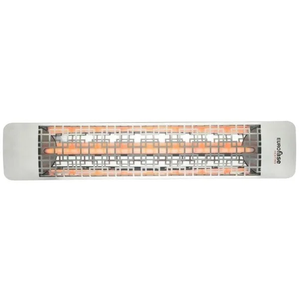 Eurofase Brix Series 39 Inch 2000 Watt Single Element Marine Grade 208V Electric Patio Heater in Stainless Steel - EF20208S5