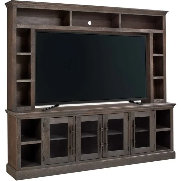 Manchester 97" Console and Hutch - Brown