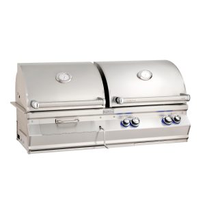 Fire Magic Aurora A830I 46-Inch Built-In Propane Gas & Charcoal Combo Grill With One Infrared Burner And Analog Thermometer - A830I-7LAP-CB
