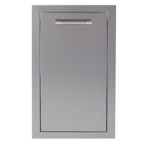 Alfresco 15-Inch Stainless Steel Soft-Close Roll-Out Trash Center - AXE-TC-SC