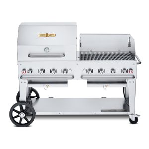 Crown Verity 60-Inch Mobile Natural Gas Grill Dome & Windguard Package - CV-MCB-60RWP-NG