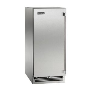 Perlick 15-Inch Signature Series Marine & Coastal Series Stainless Steel Outdoor Beverage Center W/ Door Lock - Left Hinge - HP15BM-4-1LL