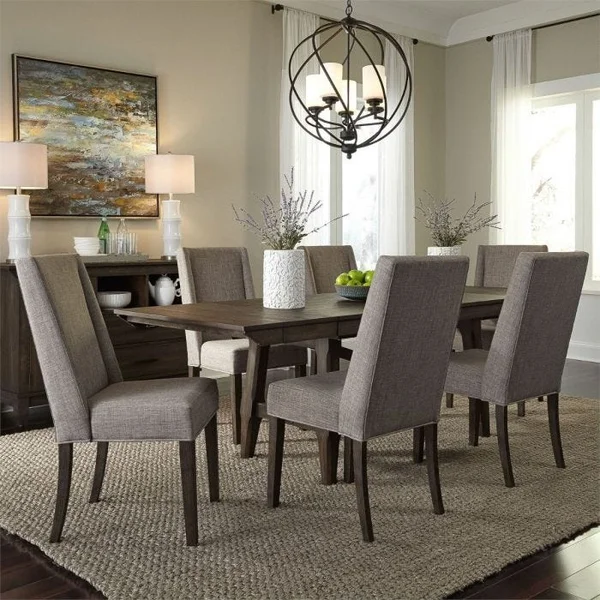 Double Bridge Collection 7-Piece 72" Rectangular Dining Set