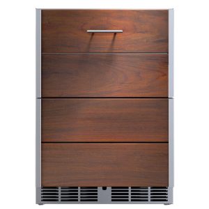 Kalamazoo Arcadia 24 Inch Outdoor Wine Chiller - Left Hinge - Ipe Finish - Marine-Grade - K-HP24WO-2KDL-IPE-M6