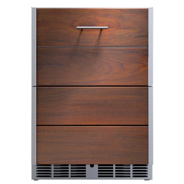 Kalamazoo Arcadia 24 Inch Outdoor Freezer - Left Hinge - Ipe Finish - Marine-Grade - K-HP24FO-2KDL-IPE-M6