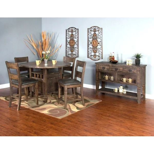 Homestead 5-Piece 54" Round Counter Height Dining Set