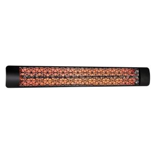 Eurofase Astra Series 61-Inch 6000 Watt Dual Element 208V Electric Infrared Patio Heater In Black - EF60208B4