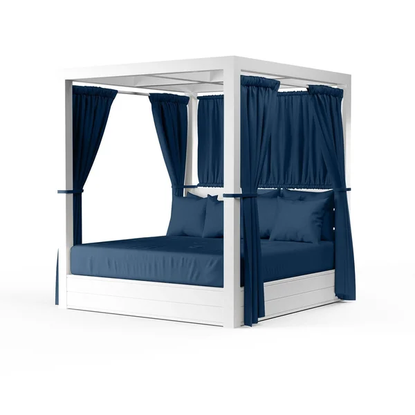 Newport Aluminum Resort King Daybed in Spectrum Indigo w/ No Welt By Sunset West