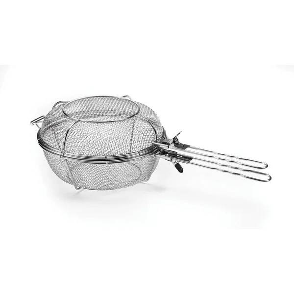 Outset Jumbo Grill Basket W/ Removable Handles - Stainless Steel - 76450