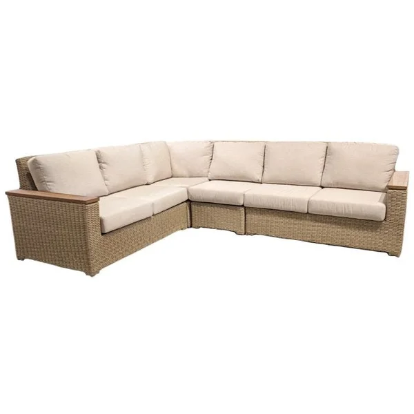 Savannah 4-Piece Sectional Set - Latte