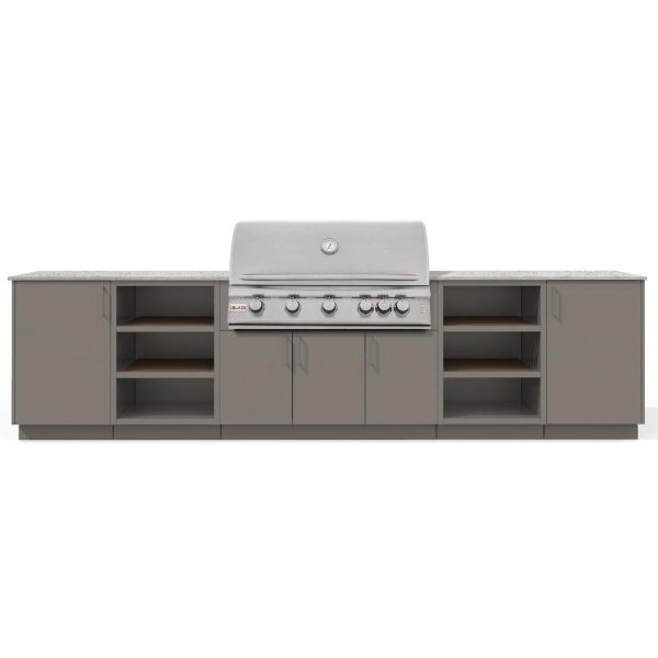 Urban Bonfire Savannah 40 Outdoor Kitchen w/ Blaze LTE Natural Gas Grill, Keon Dekton Countertop & Clay Finish - B-Savannah-40-Blaze-Keon-Clay