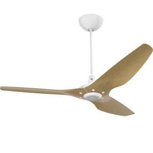 Big Ass Fans 60-Inch Haiku Ceiling Fan Universal Mount W/20-Inch Downrod  in White/Caramel - MK-HK4-052506A259F504G10I20