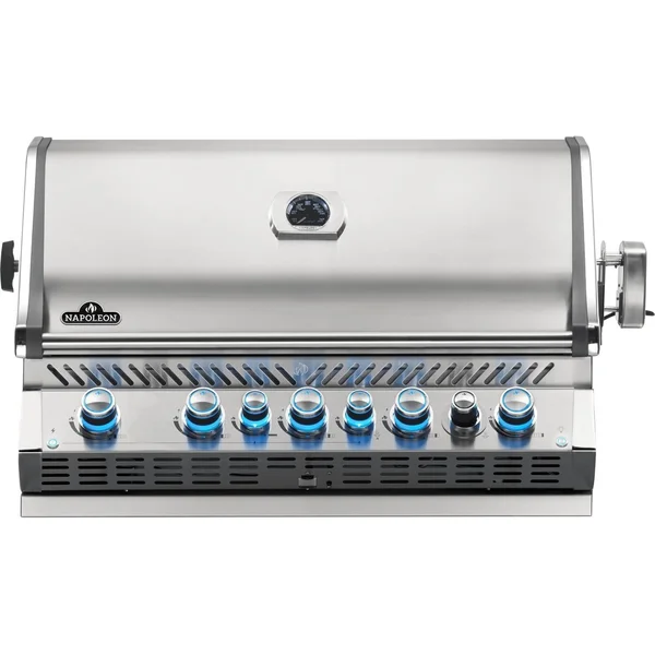 Napoleon Prestige PRO 665 5-Burner Built-in Natural Gas Grill w/ Rotisserie - BIPRO665RBNSS-3
