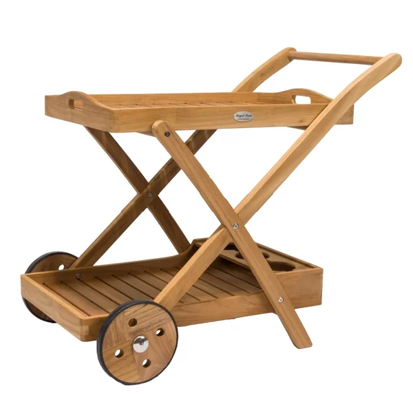 Serving Cart W/ Removable Tray By Royal Teak Collection