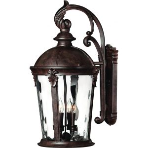 Hinkley Lighting Windsor Four Light 26-Inch Outdoor Wall Light - River Rock - 1899RK