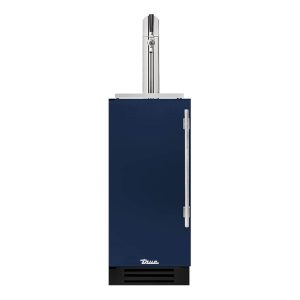 True 15 Inch Left Hinge Outdoor Single Tap Beverage Dispenser - Cobalt+ Stainless - TUR-15BD-L-OP-C~DSK-078-H04