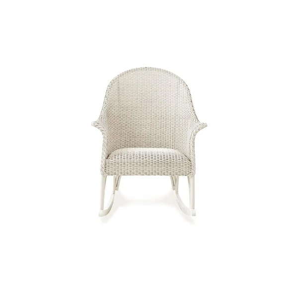 Timeless View Wicker Rocking Chair in Ivory by Lakeview Outdoor Designs