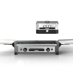 Magma Crossover Double Burner Camping Stove With Pizza Oven Top