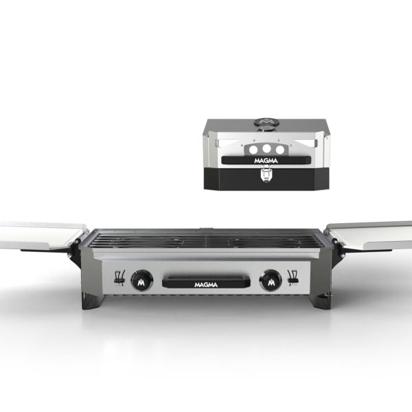 Magma Crossover Double Burner Camping Stove With Pizza Oven Top