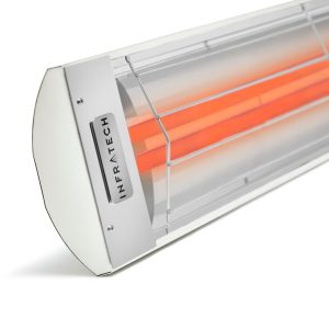Infratech CD-Series 61 1/4-Inch 6000W Dual Element Electric Infrared Patio Heater - 240V - White - CD6024WH
