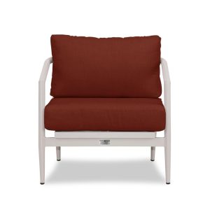 Midnight Cove Aluminum Club Chair in Urban Stone/Canvas Henna by Lakeview Outdoor Designs
