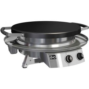 EVO Professional Tabletop Flattop Propane Gas Grill w/ Non-Stick Ceramic Clad Coating - 10-0021-LP