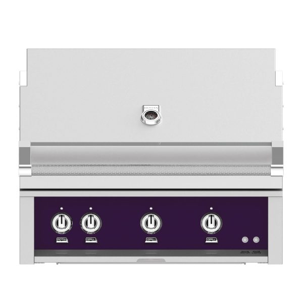 Hestan 36-Inch Built-In Natural Gas Grill W/ Sear Burner & Rotisserie - Lush - GMBR36-NG-PP