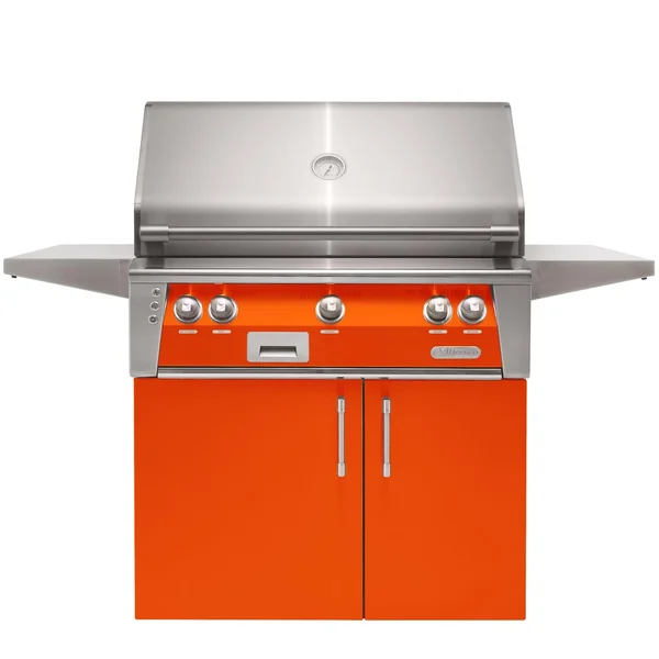 Alfresco ALXE 36-Inch Natural Gas Grill With Rotisserie - Luminous Orange - ALXE-36C-NG-S2005