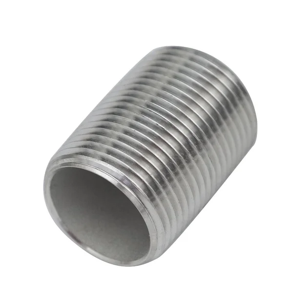 BBQGuys Signature 1/2-Inch MIP Stainless Steel Close Nipple - 113SS4-D