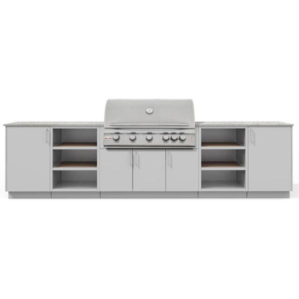 Urban Bonfire Savannah 40 Outdoor Kitchen w/ Blaze LTE Natural Gas Grill, Keon Dekton Countertop & Chantilly Finish - B-Savannah-40-Blaze-Keon-Chantilly