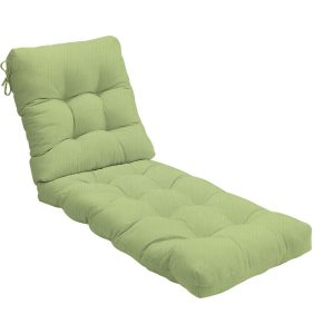Sunbrella Canvas Parrot Long Outdoor Replacement Chaise Lounge Cushion By BBQGuys Signature