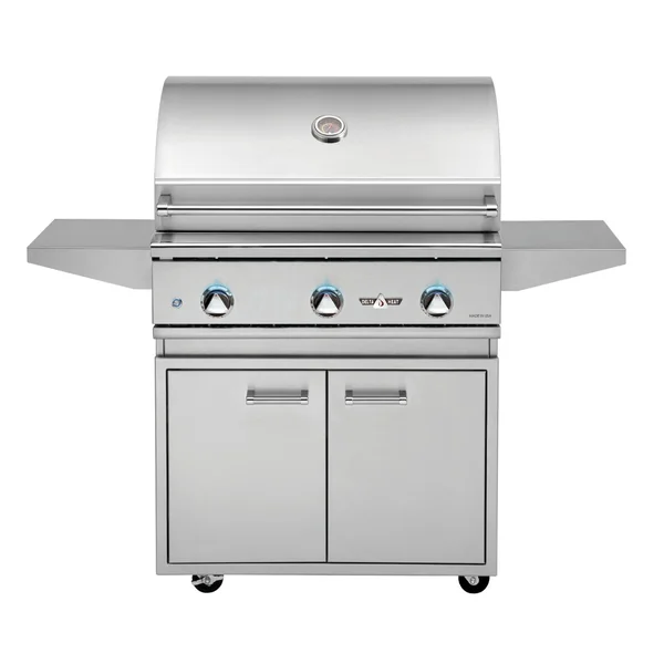 Delta Heat 32-Inch 3-Burner Propane Gas Grill On Cart