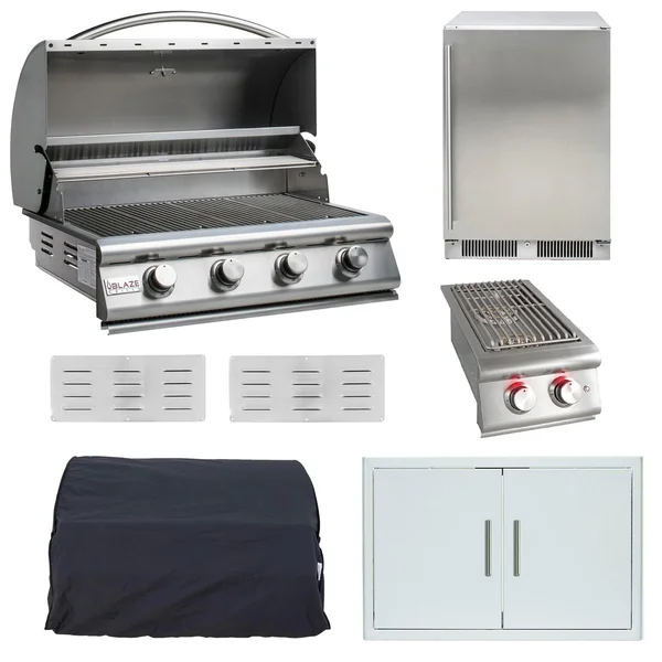 Blaze LBM 7-Piece 32-Inch Natural Gas Outdoor Kitchen Package