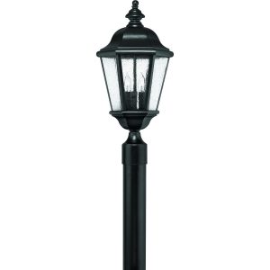 Hinkley Lighting Edgewater Three Light 21-Inch Outdoor Post Light - Black - 1671BK