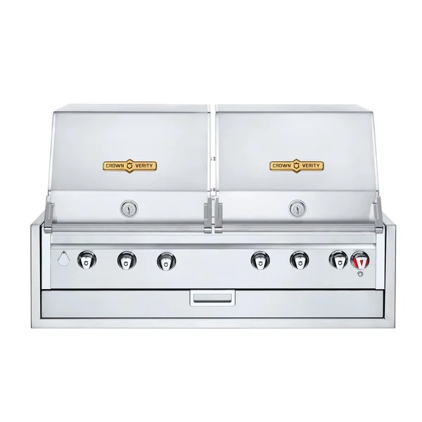 Crown Verity Infinite Series 48-Inch Built-In Dual Dome Natural Gas Grill - IBI48RDNG