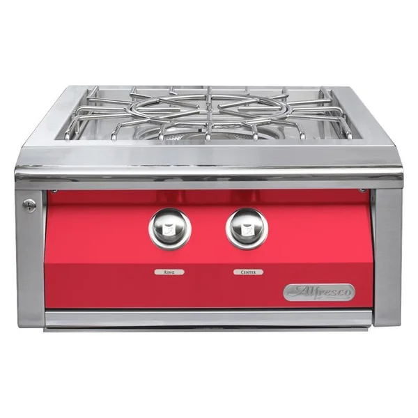 Alfresco 24-Inch Natural Gas Versa Power Cooking System in Raspberry Red - AXEVP-NG-S3027