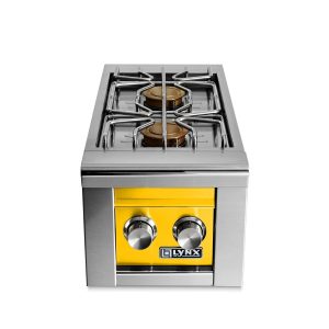 Lynx Professional Built-In Propane Double Side Burner in California Poppy - LSB2-2-CALP