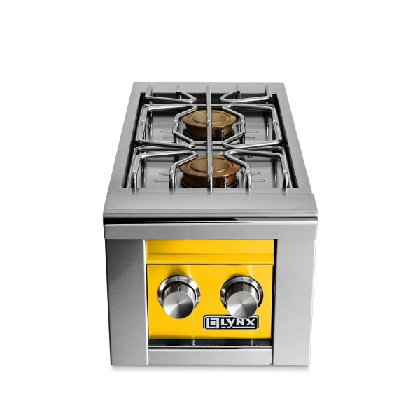 Lynx Professional Built-In Propane Double Side Burner in California Poppy - LSB2-2-CALP