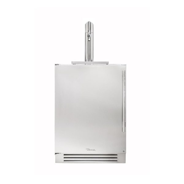 True 24 Inch Left Hinge Outdoor Single Tap Beverage Dispenser - Stainless Steel - TUR-24BD-L-SS-C