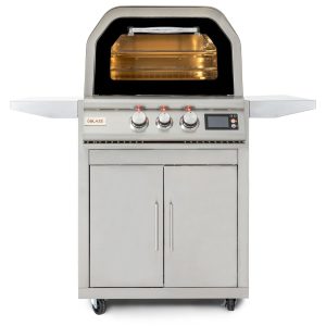 Blaze 26-Inch Freestanding Propane Outdoor Oven W/ Rotisserie & Cart - BLZ-26-PZOVN-LP