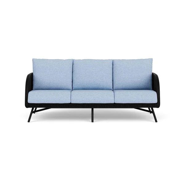 Essence Lloyd Loom Sofa in Ebony/Demo Skyway by Lloyd Flanders