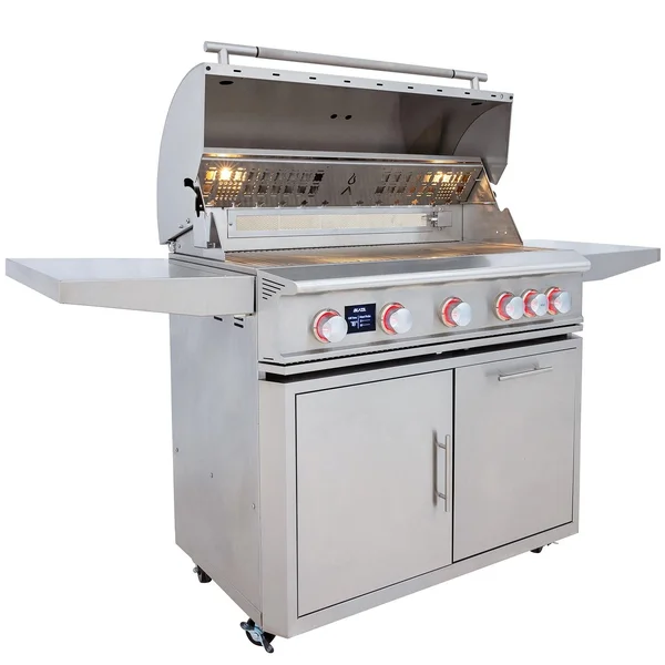 Blaze LTE PRO 40-Inch 5-Burner Natural Gas Grill w/ Digital Temperature Screen & Rear Infrared Burner