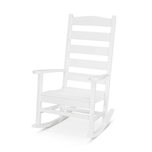 Shaker Recycled Plastic Rocking Chair in White by POLYWOOD