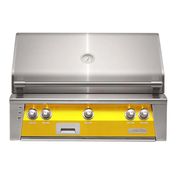 Alfresco ALXE 36-Inch Built-In Propane Grill With Sear Zone And Rotisserie in Traffic Yellow - ALXE-36SZ-LP-S1023