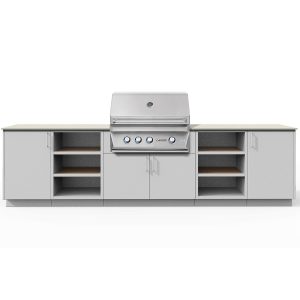 Urban Bonfire Savannah 36 Outdoor Kitchen w/ Twin Eagles Natural Gas Grill, Danae Dekton Countertop & Chantilly Finish - B-Savannah-36-TwinEagles-Danae-Chantilly