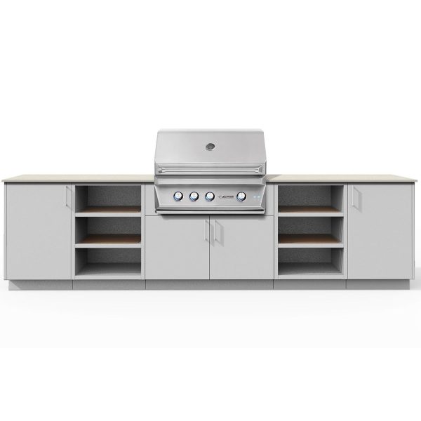 Urban Bonfire Savannah 36 Outdoor Kitchen w/ Twin Eagles Natural Gas Grill, Danae Dekton Countertop & Chantilly Finish - B-Savannah-36-TwinEagles-Danae-Chantilly
